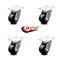 Service Caster 4 Inch Kingpinless Glass Filled Nylon Wheel Swivel Top Plate Caster SCC, 4PK SCC-KP30S420-GFNR-4 - alternate 6